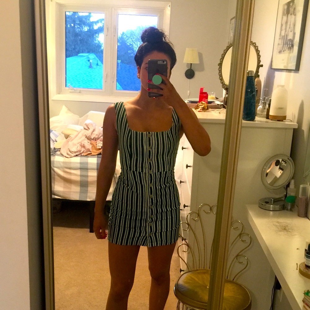 Corduroy mini dress